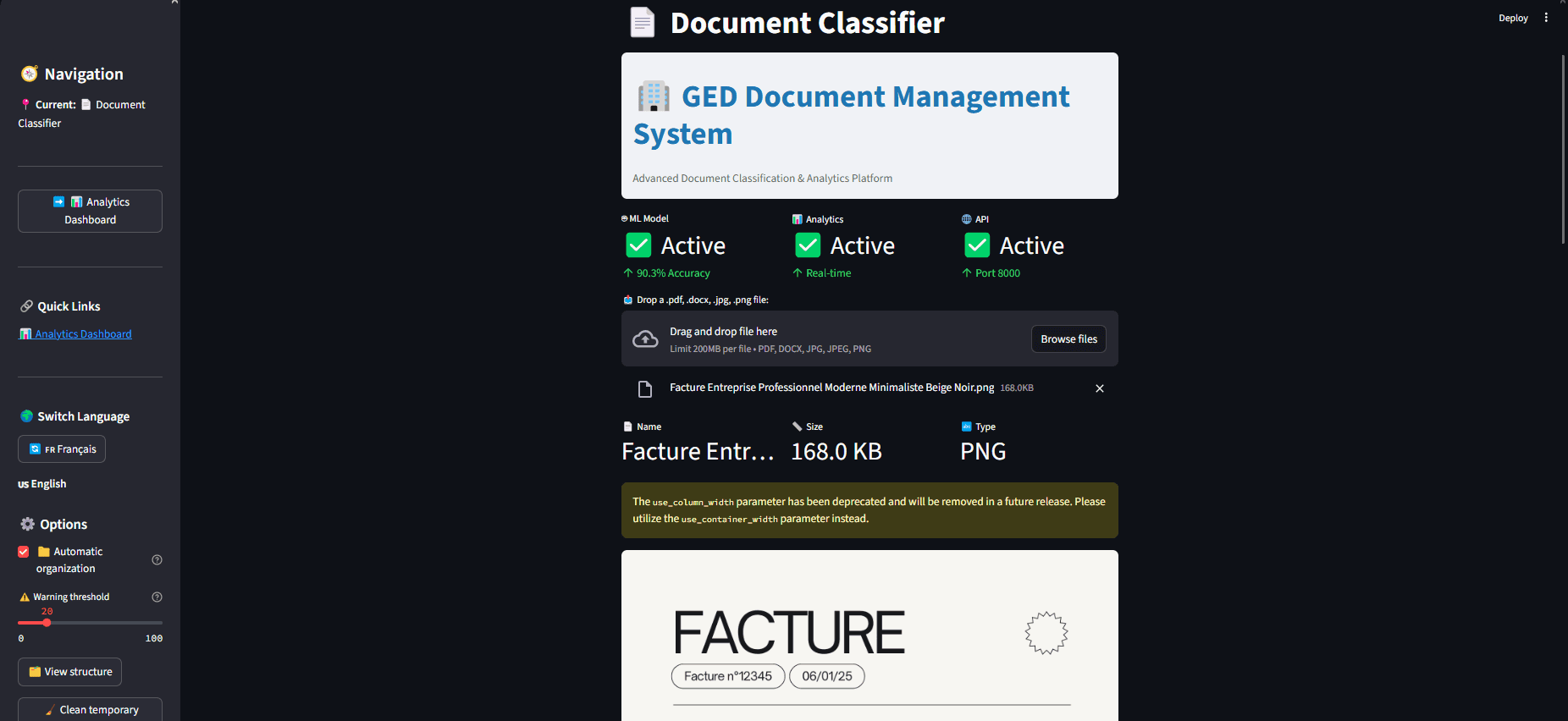Document Classifier (GED)