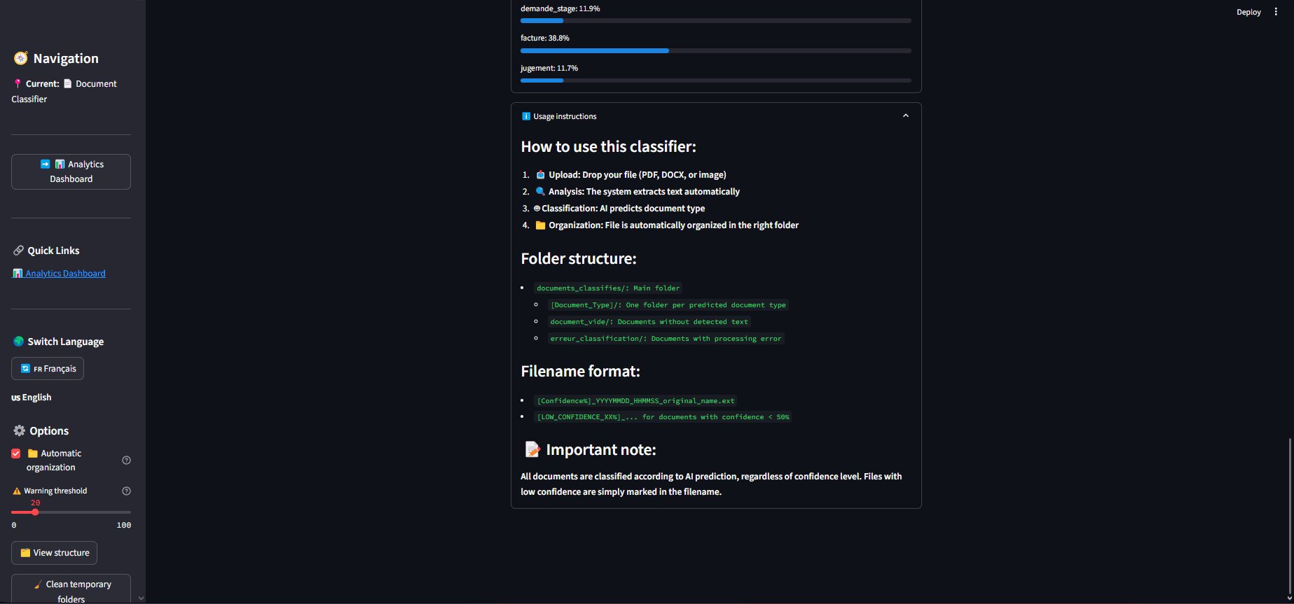 Document Classifier (GED) screenshot 3